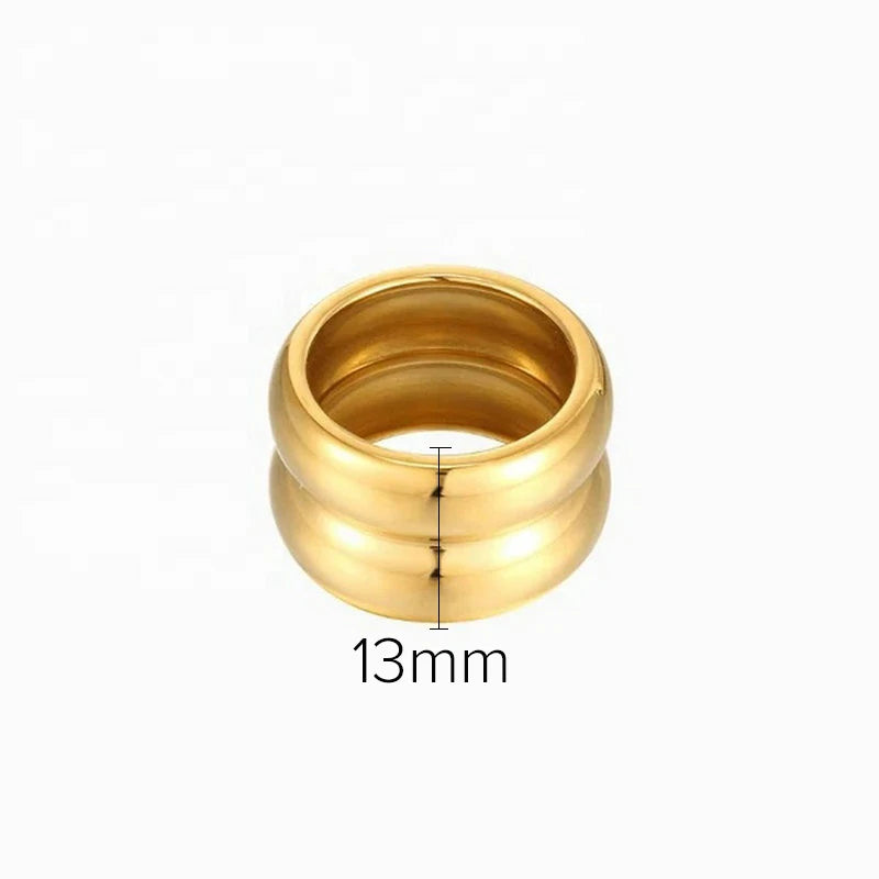 Kika Stainless Steel Smooth Ring