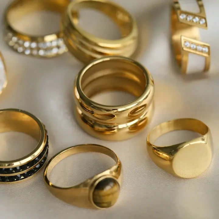 Kika Stainless Steel Smooth Ring