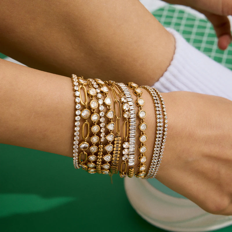 Cubic Zirconia Tennis Bracelet