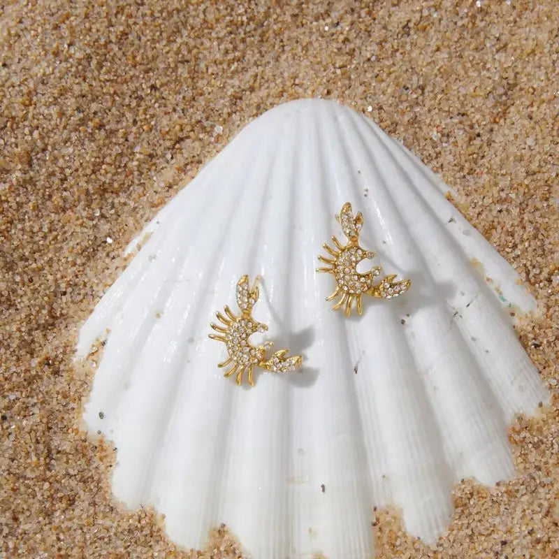 Kika Delicate Designer Style Crab O-Chain Necklace