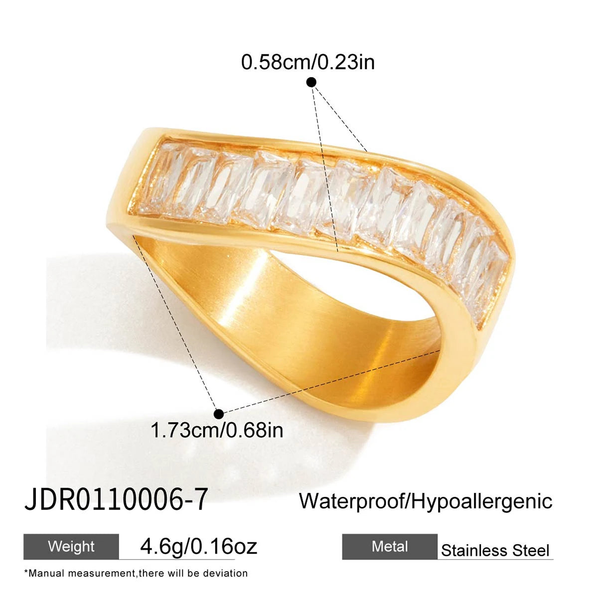 kika Classic Wave Ring