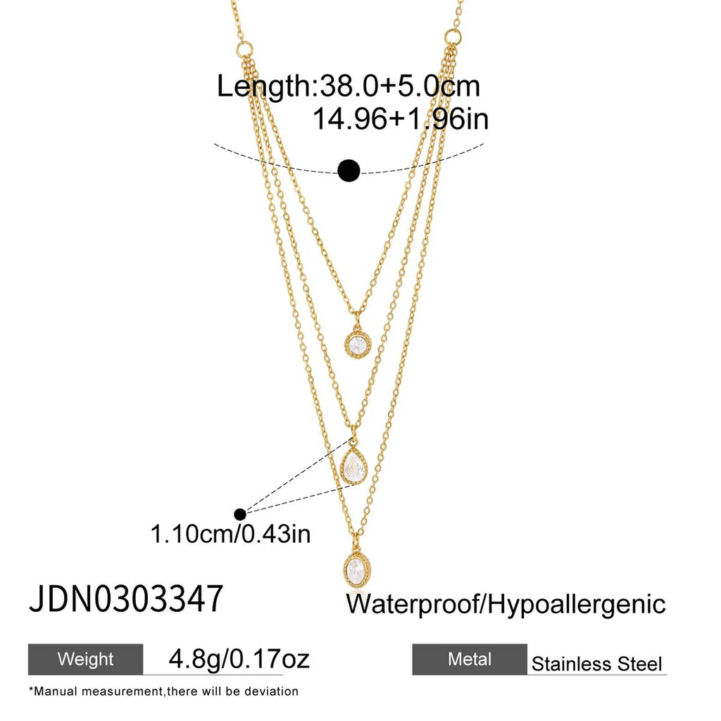 Kika Multi-Layered O-Shaped Chain Necklace