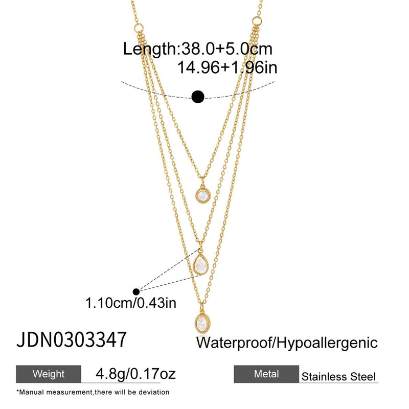 Kika Multi-Layered O-Shaped Chain Necklace