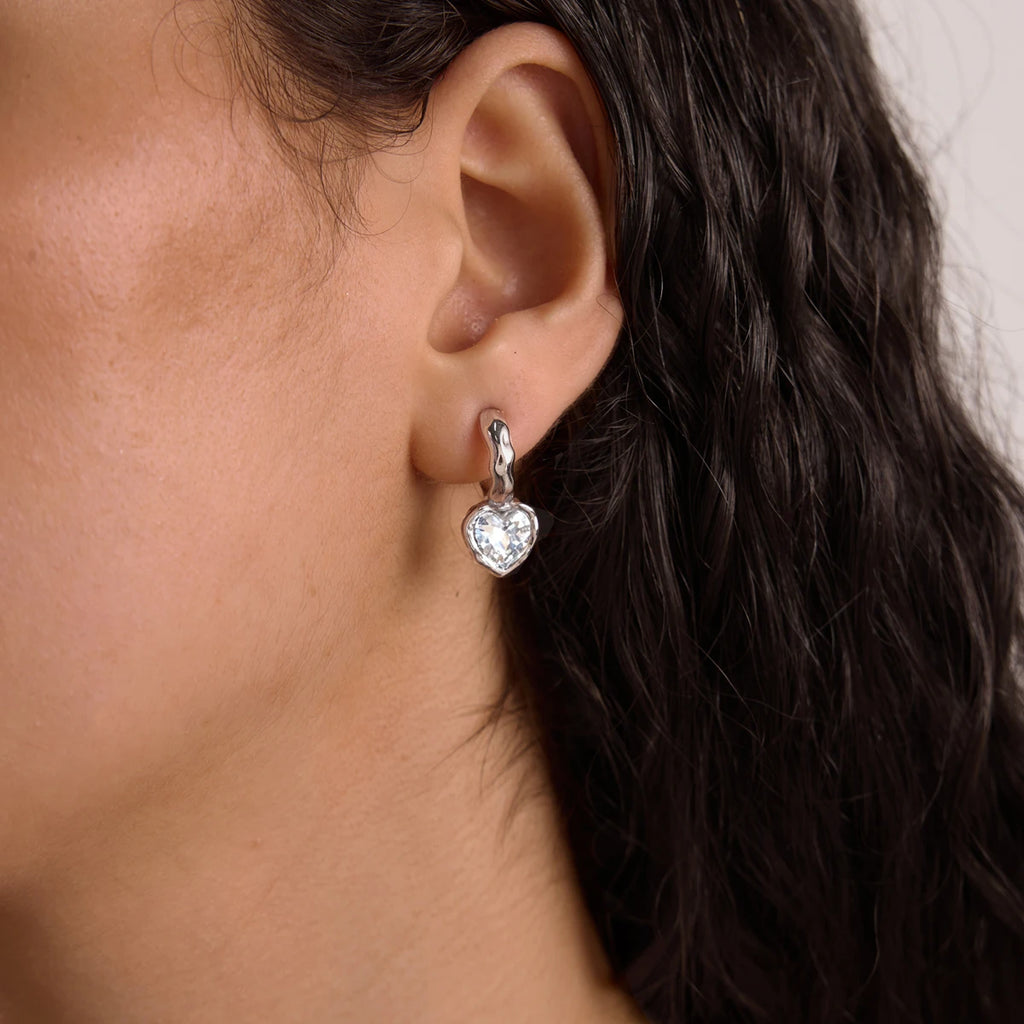 Kika Classic Geometric Zircon Stud Earrings Minimalist 18K Gold Plated Stainless Steel 316L