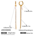Kika Elegant  Freshwater Pearl Pendant White Rhinestone Tassel Earrings