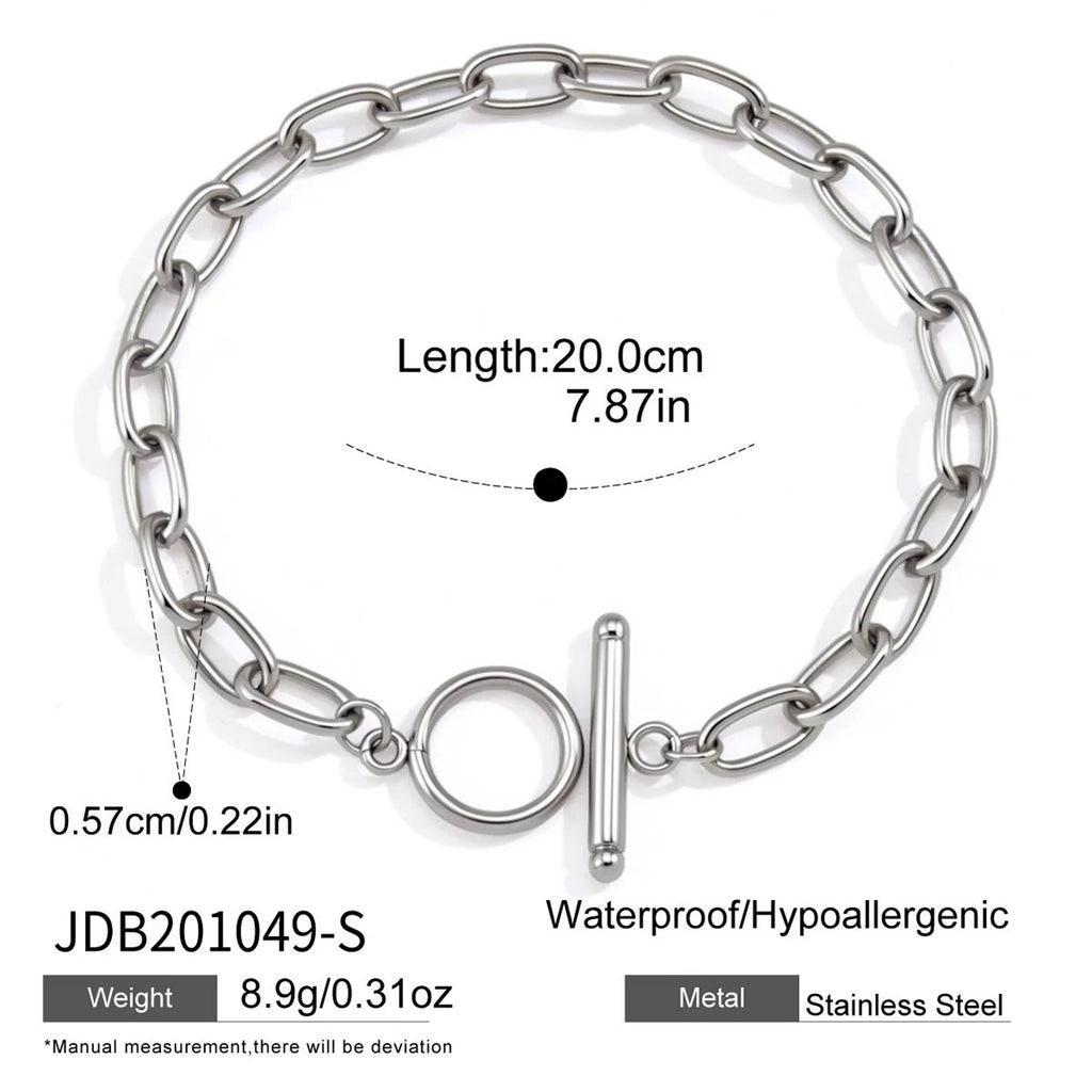 KIKA Classic OT Buckle Chain Bracelet Stainless Steel 316L