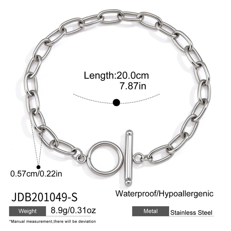 KIKA Classic OT Buckle Chain Bracelet Stainless Steel 316L
