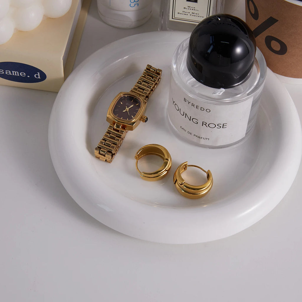 C-Shaped Hoop Earring Lady Waterproof