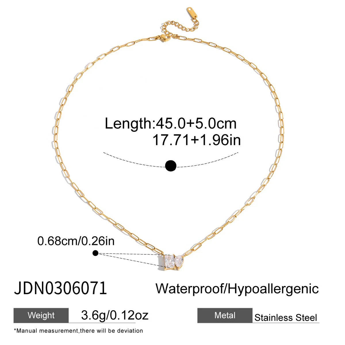 Kika Minimalist Figaro Chain Round Snake Bone Chain Double Layer