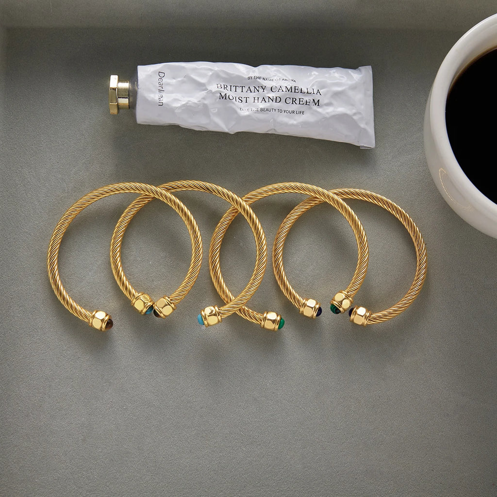 KIKA Stainless Steel 316L Braceelet Retro Gold Party Personalized