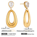 Kika Water Drop Shaped Hollow Pendant Earrings