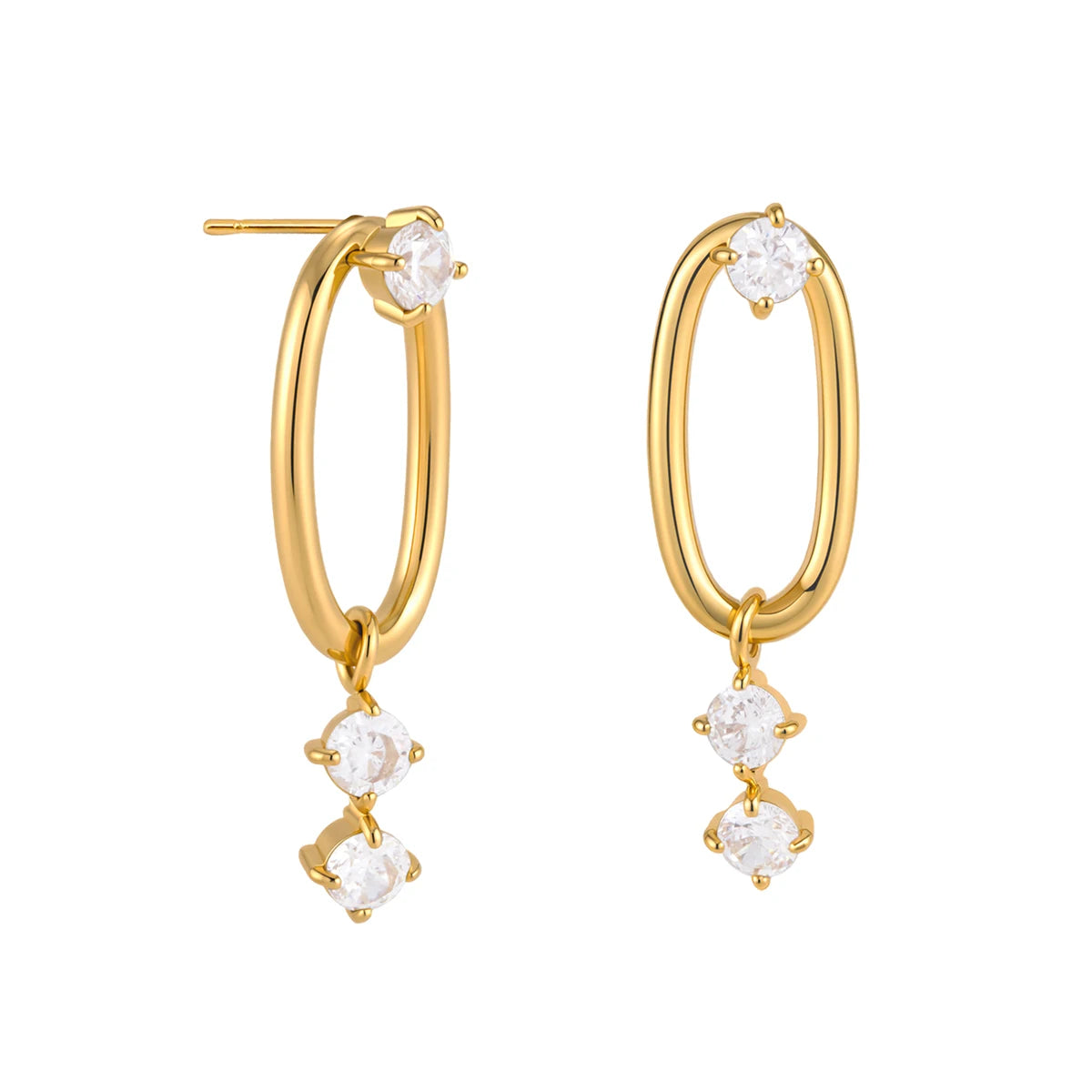 KIKA PVD Plated Stainless Steel Earrings Fashion Jewelry