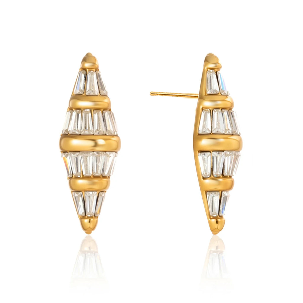 KIKA Delicate Geometric Earrings  PVD Gold Plated Stainless Steel 316L