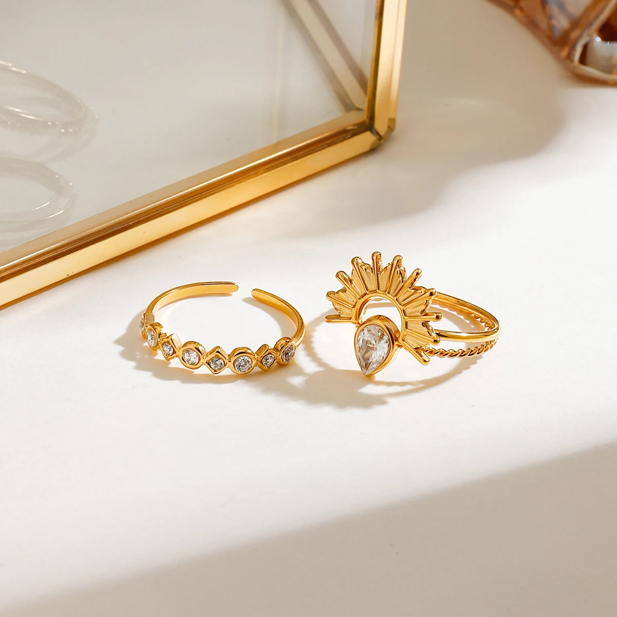 Kika Fashion 18K Gold Color Plated Stainless Steel