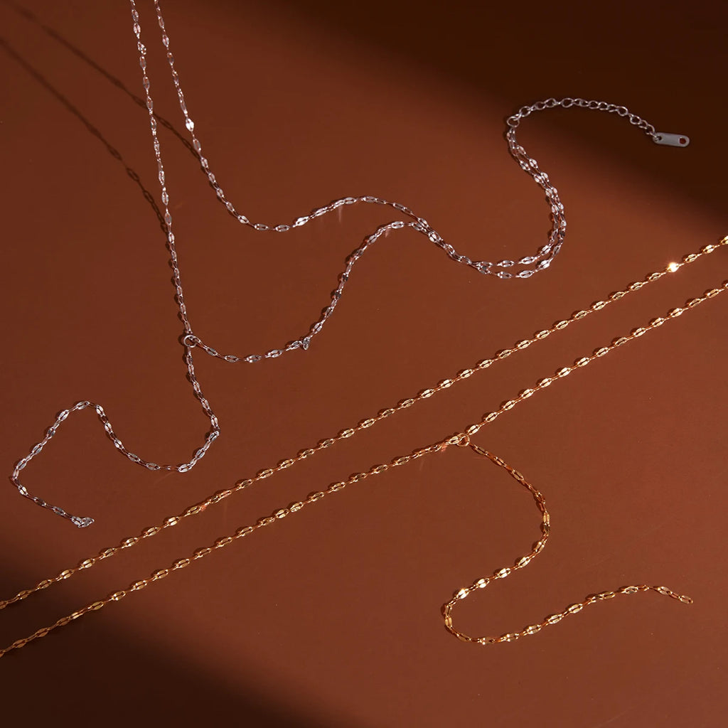 Kika Double-Layer Y-Shaped Chain Necklace