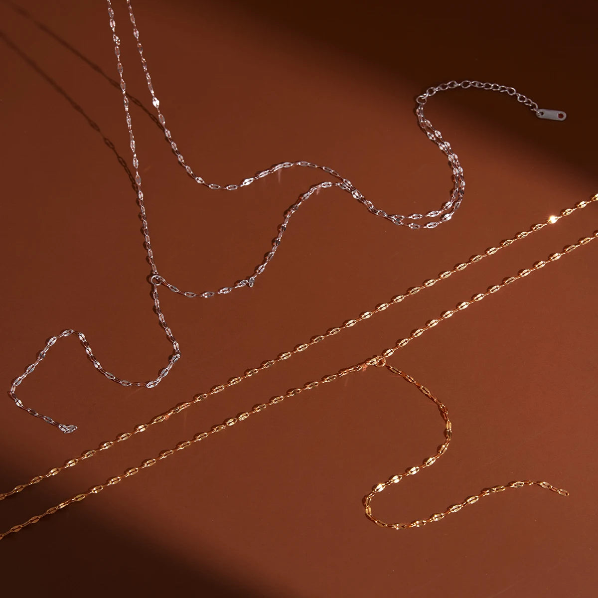 Kika Double-Layer Y-Shaped Chain Necklace