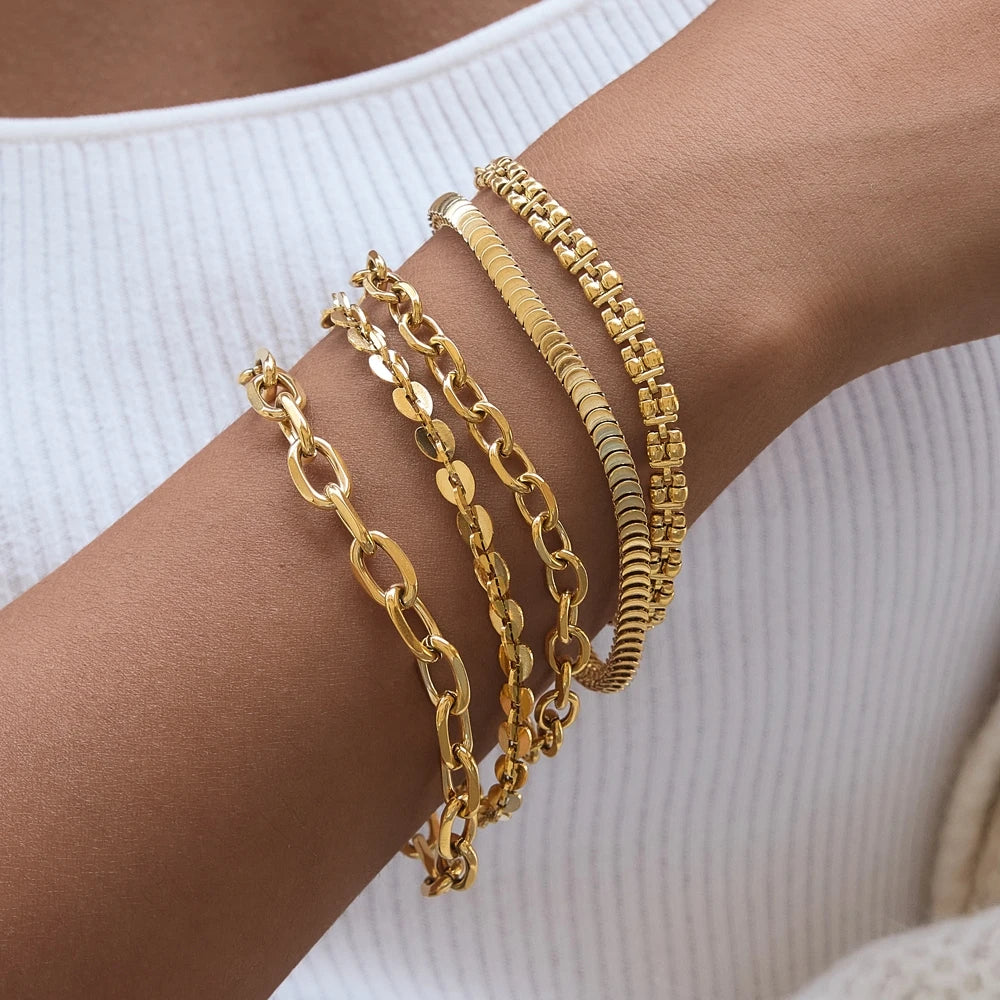 KIKA Classic Chain Bracelet  PVD Plated Stainless Steel 316L