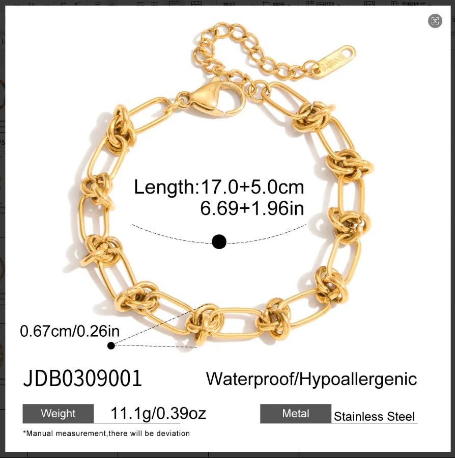 Kika Double-layer Twisted knot Design Bracelet
