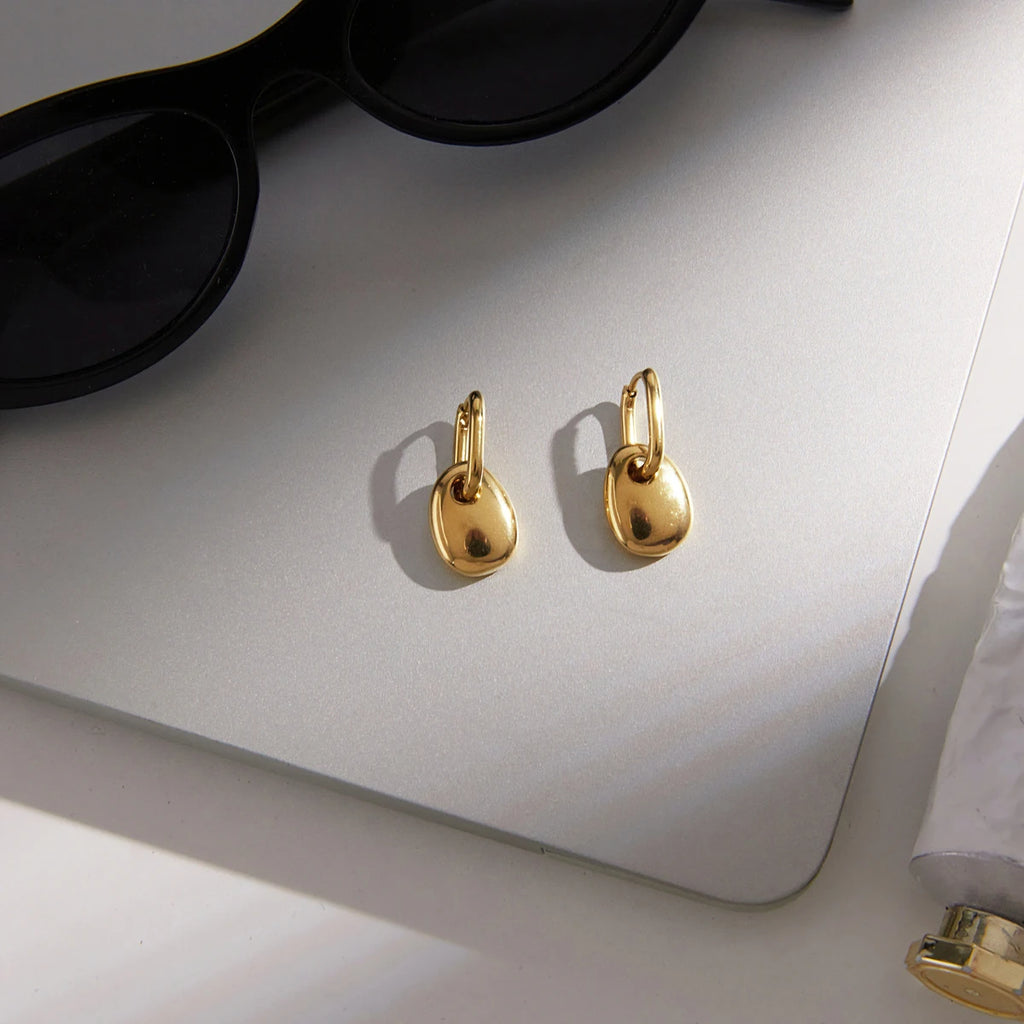 KIKA Geometric Water Drop Earrings18K Gold PVD Plated Stainless Steel 316L