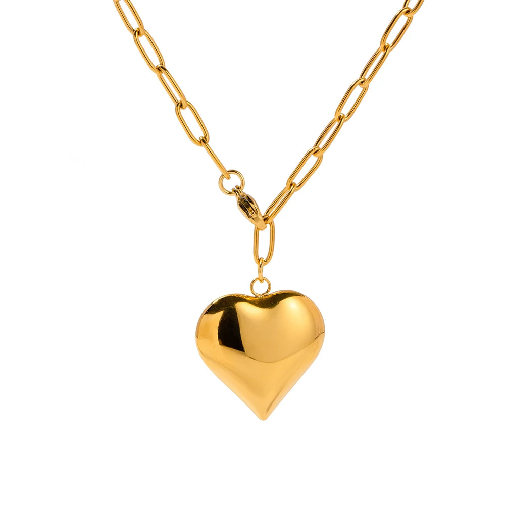 Romantic Heart Pendant Necklace