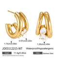 Kika Delicate Double-Layer Hollow C-Ring Earrings