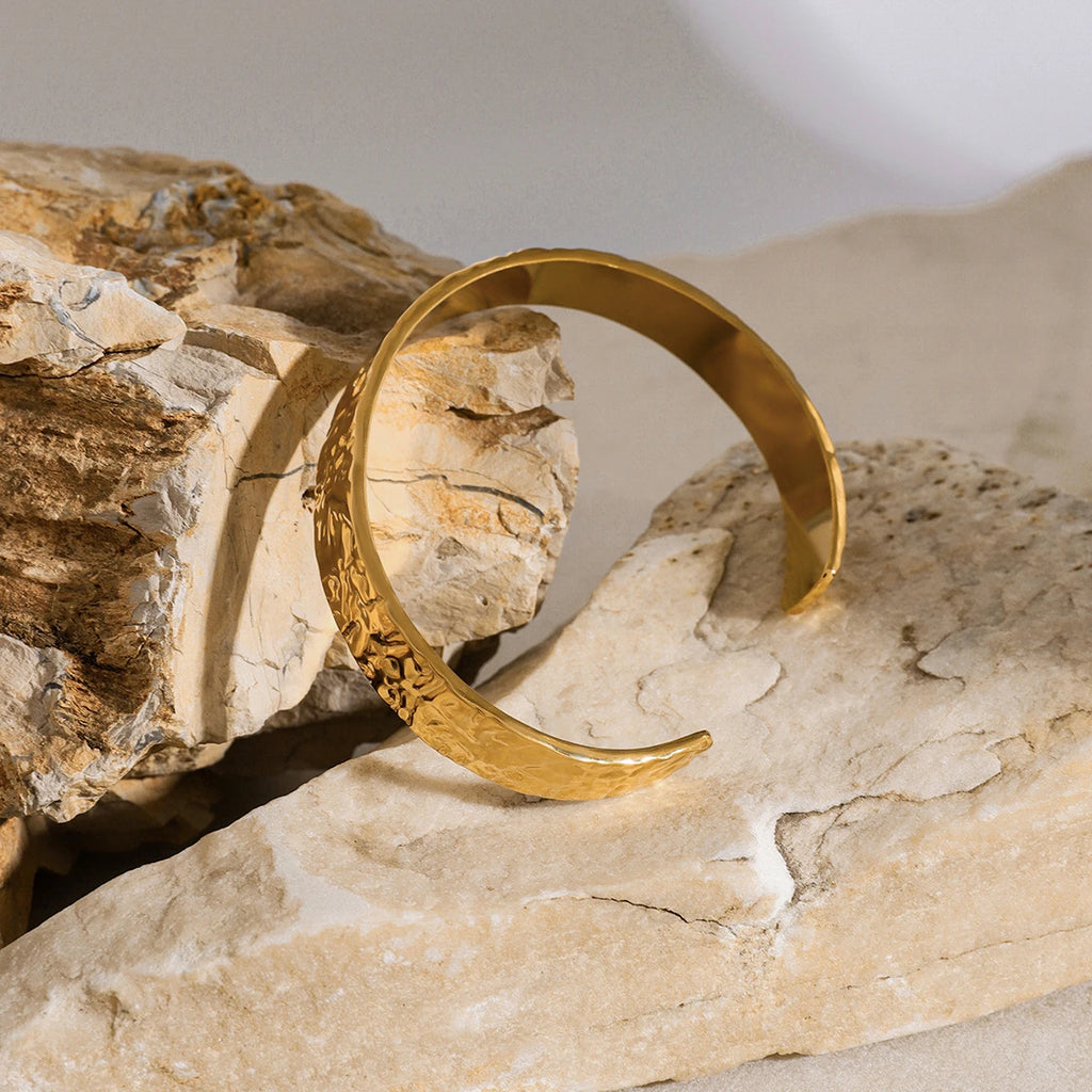 Kika Hammer Pat Cuff Bracelet Bangle