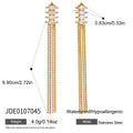 KIKA Geometric Zircon Earrings PVDt 18K Gold Plated Stainless Steel 316L