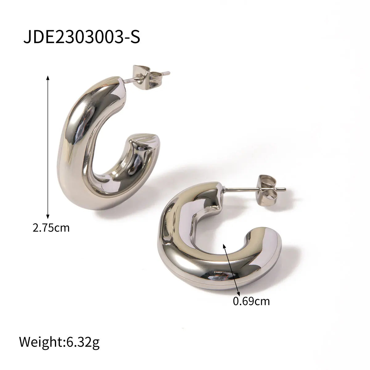 Striped Hollow Earrings Texture C