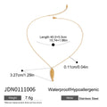 Kika  Minimalist Stainless Steel Carp Pendant Necklace