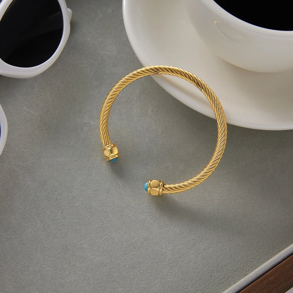 KIKA Stainless Steel 316L Braceelet Retro Gold Party Personalized