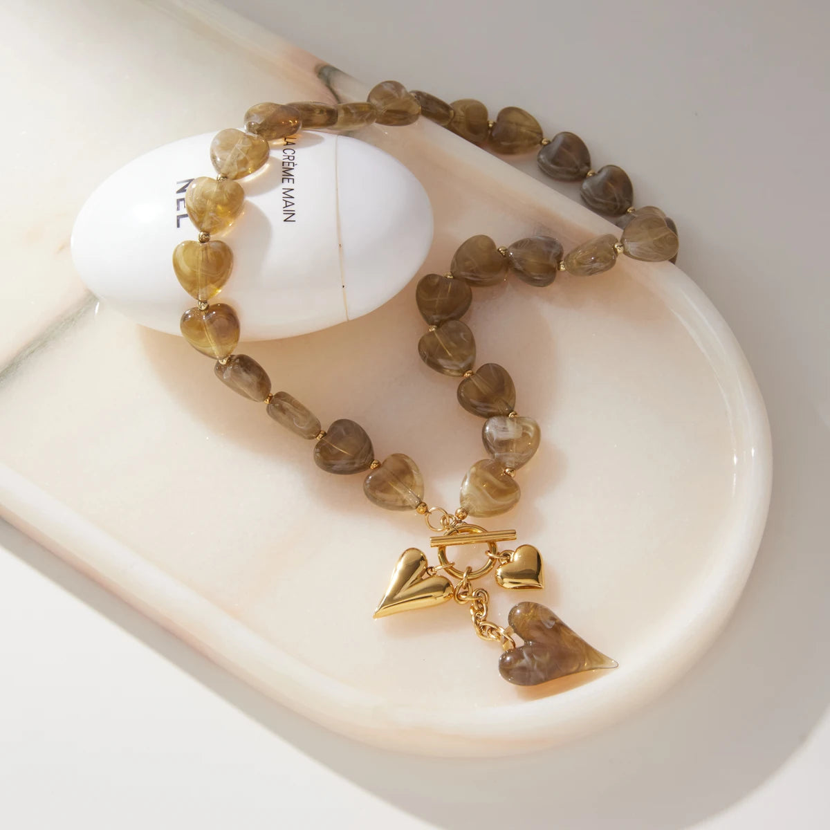 Kika Classic Acrylic Heart Necklace