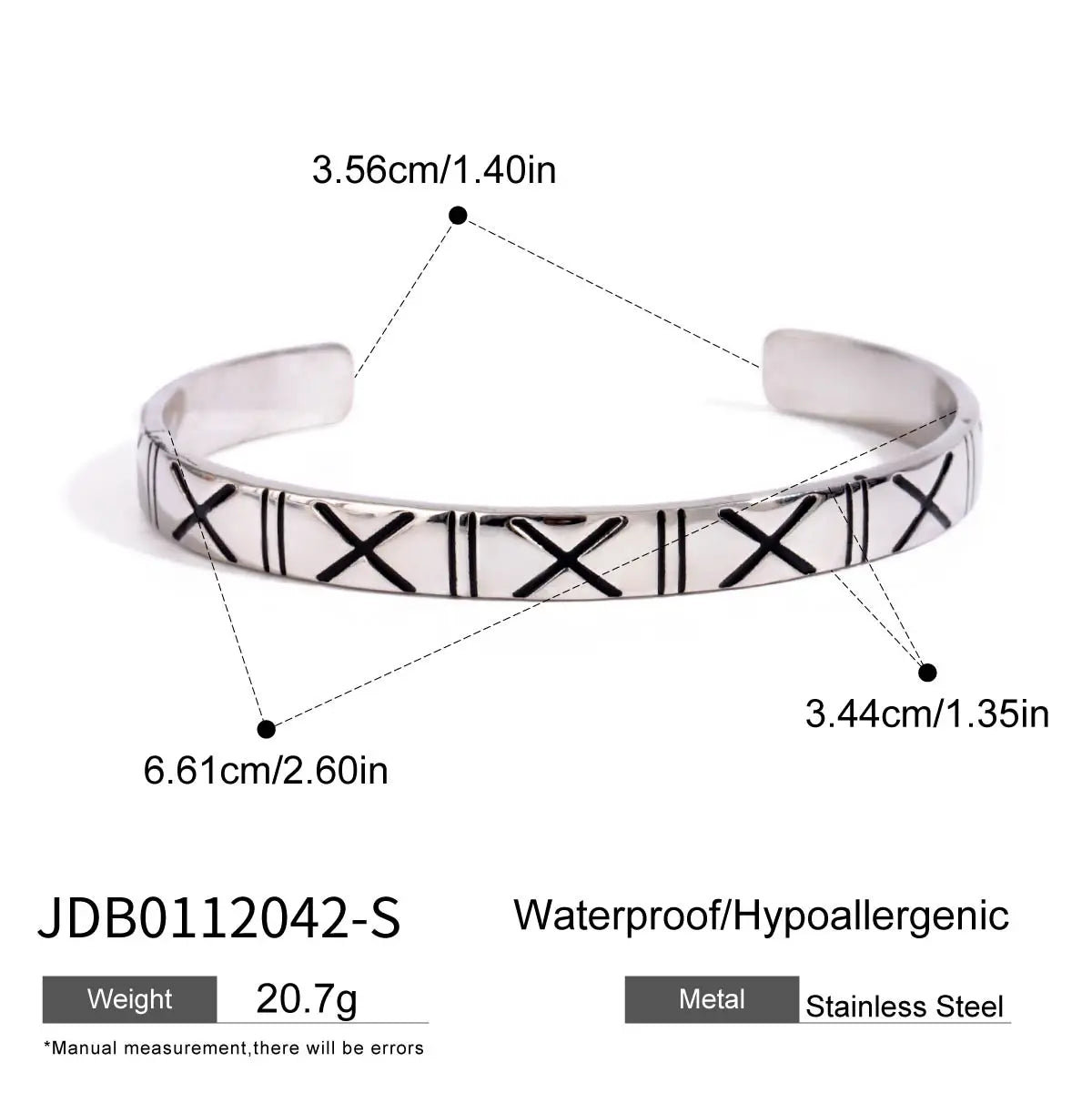 Retro Sawtooth Pattern Smearing Bracelet
