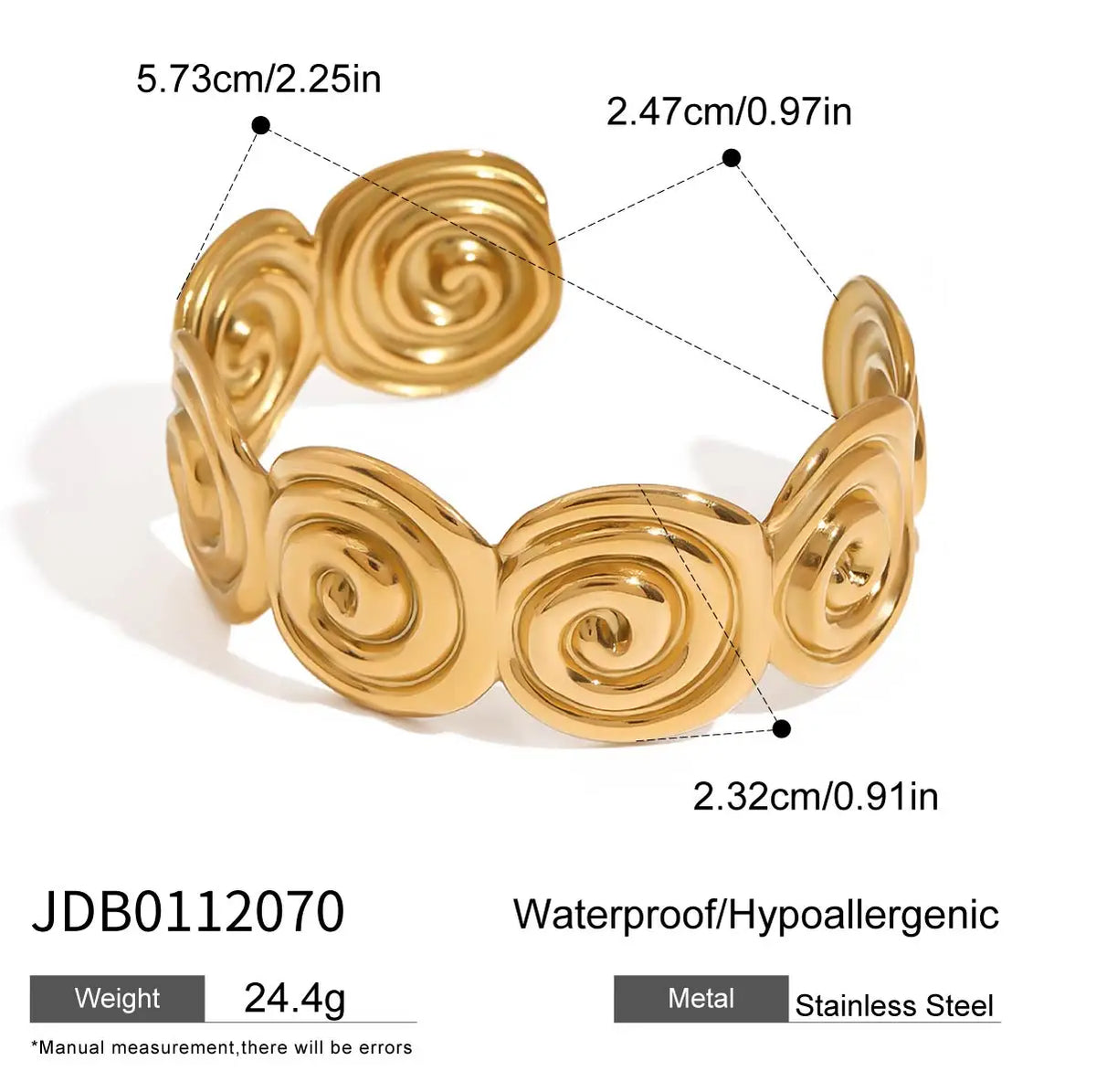 Kika Minimalist Stainless Steel Line Hollow Bracelets