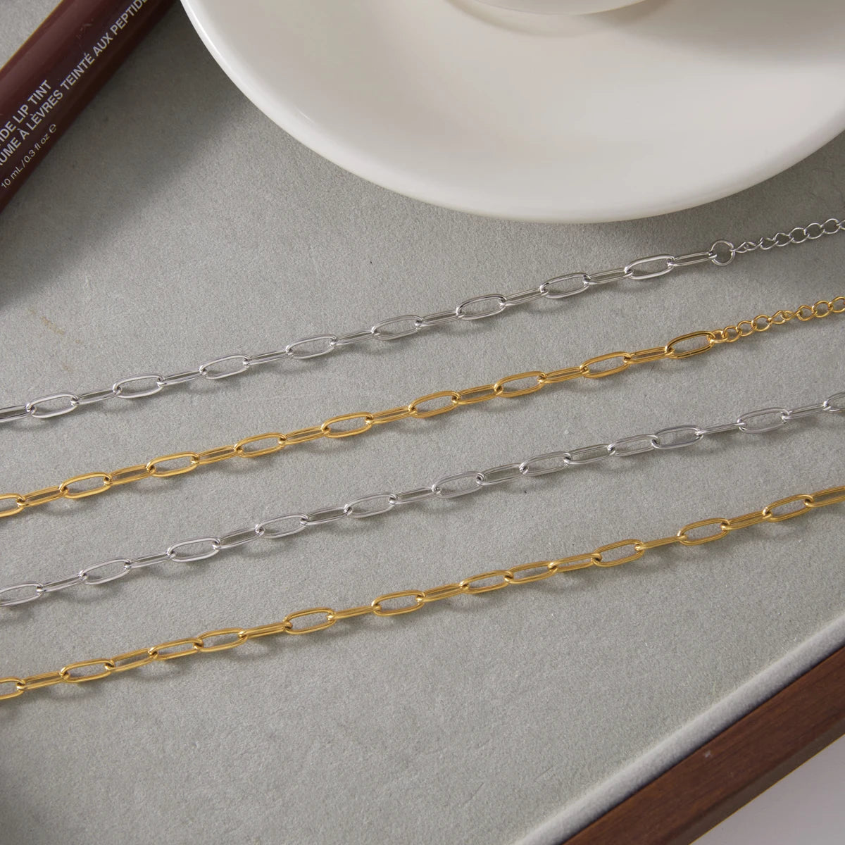 Kika Minimalist Chain Necklace Bracelet