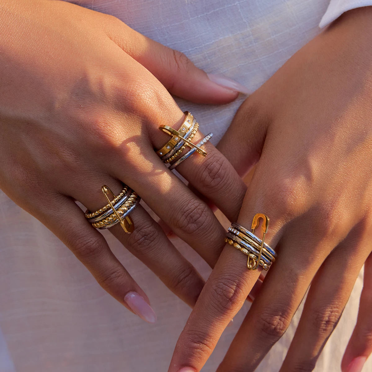 Kika Simple Classic 18K Gold Color Plated Stainless Steel