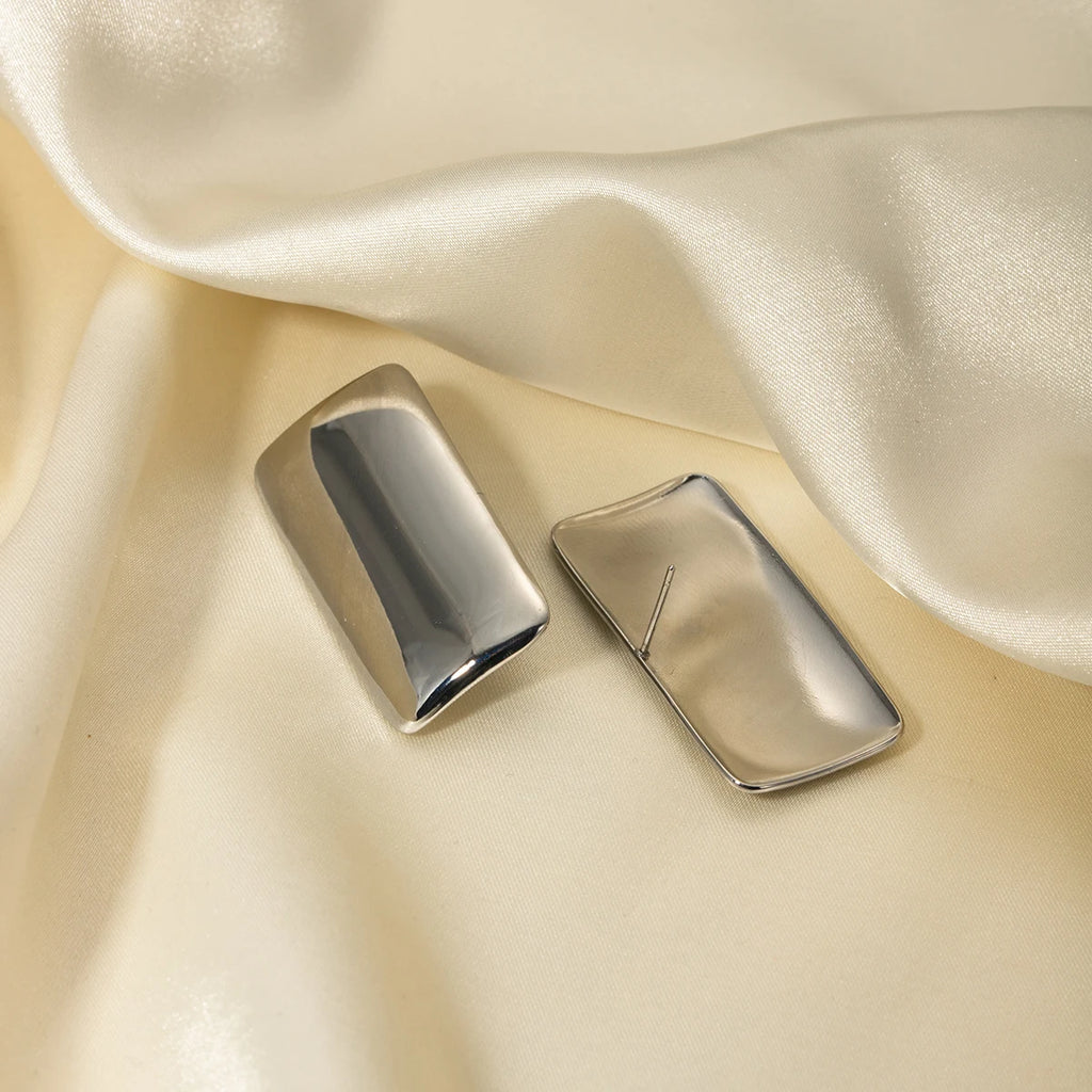 KIKA Stainless Steel 316L Rectangular Glossy Earrings High Quality Minimalist