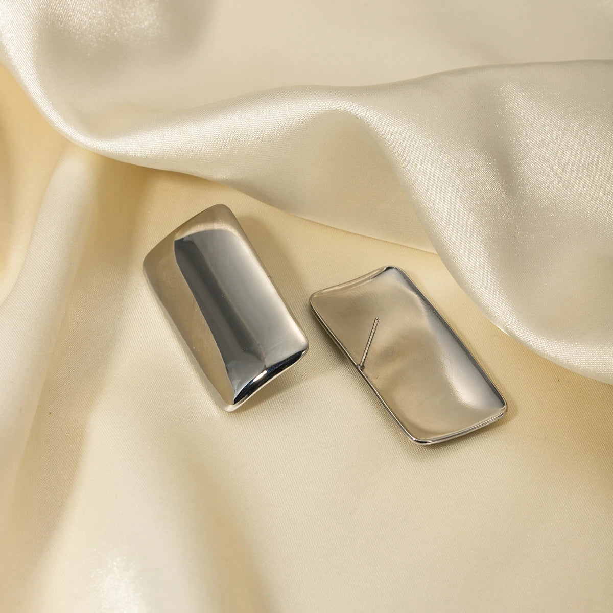 KIKA Stainless Steel 316L Rectangular Glossy Earrings High Quality Minimalist