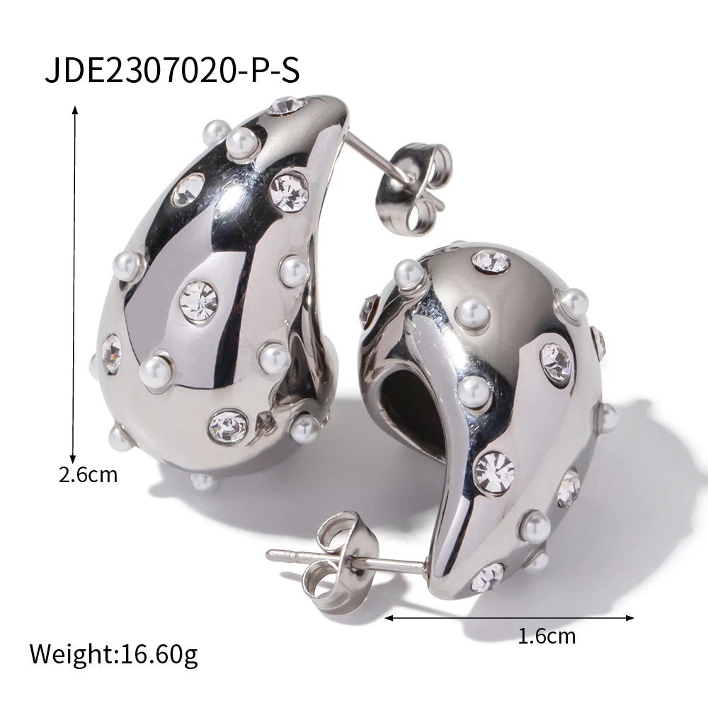 Striped Hollow Earrings Texture C