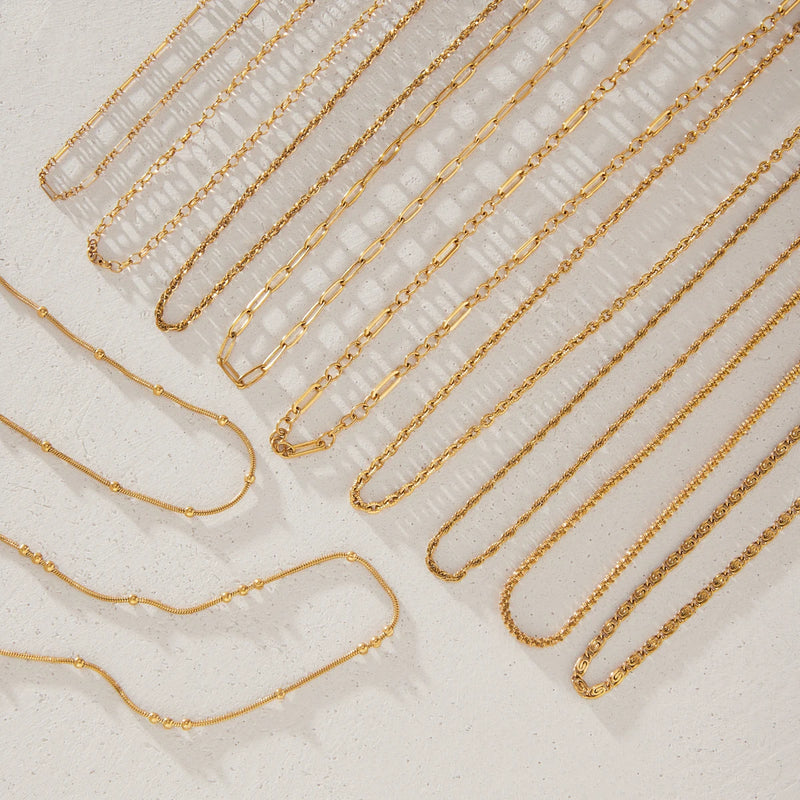 KIKA Minimalist Chain Necklace PVD Plated Stainless Steel 316L
