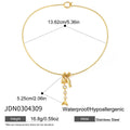 Kika  White Zircon Fish Bone Pendant