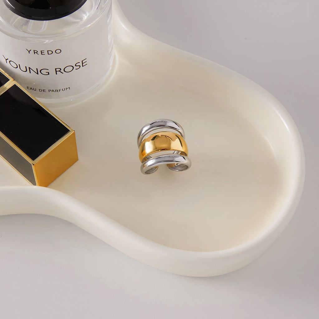Kika Three-layer Hollowed-out Open Ring