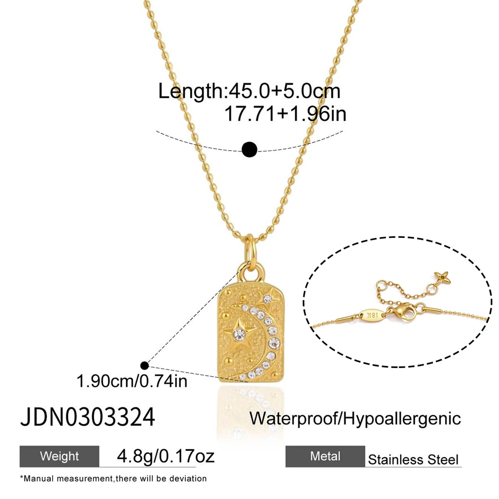 Kika Classic Moon Star Sun Pendant Necklace