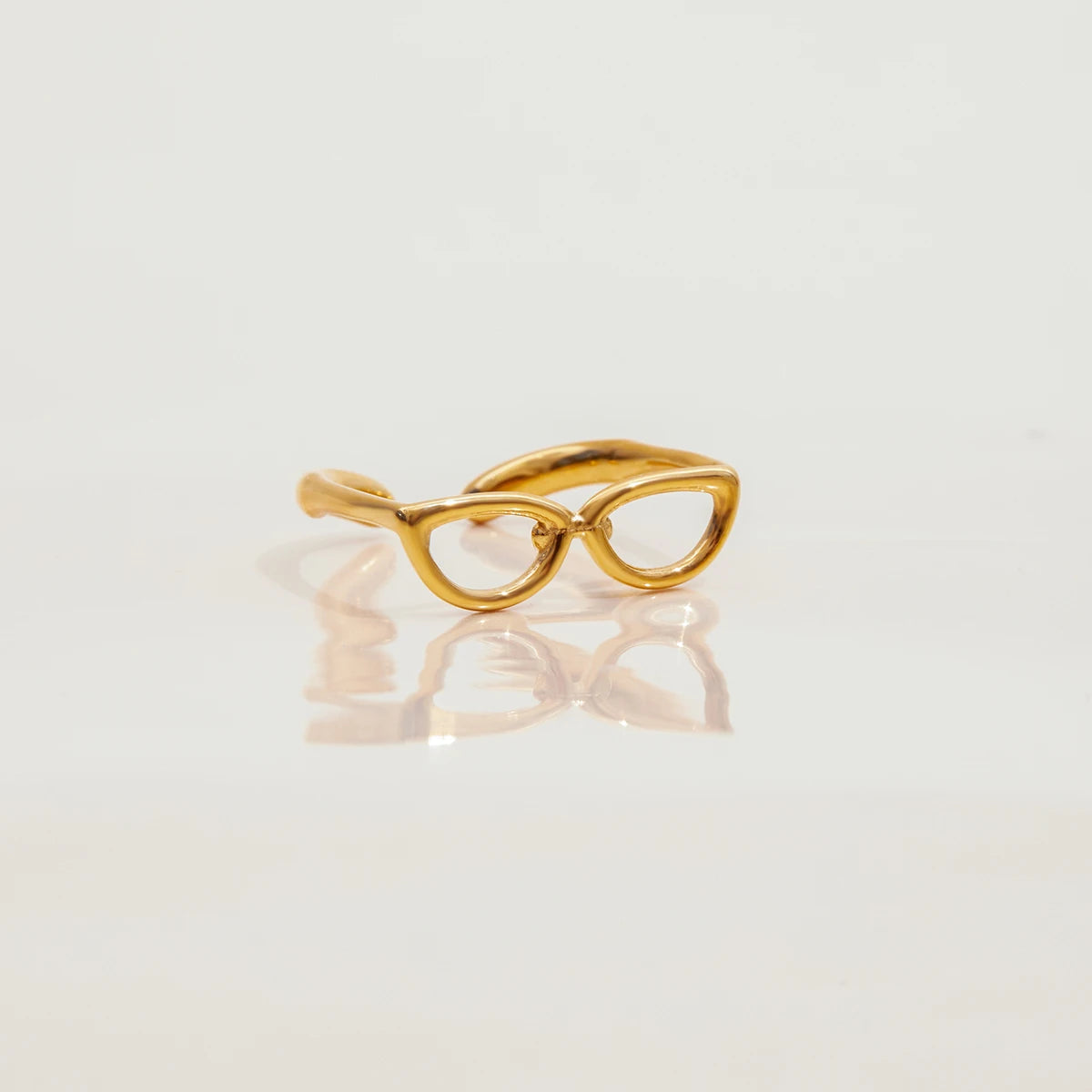 Kika Summer 18K Gold Color Plated Stainless Steel Sunglasses Rings