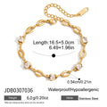 Kiak Classic Geometric Chain Bracelet 18K Gold PVD Plated Stainless Steel 316L