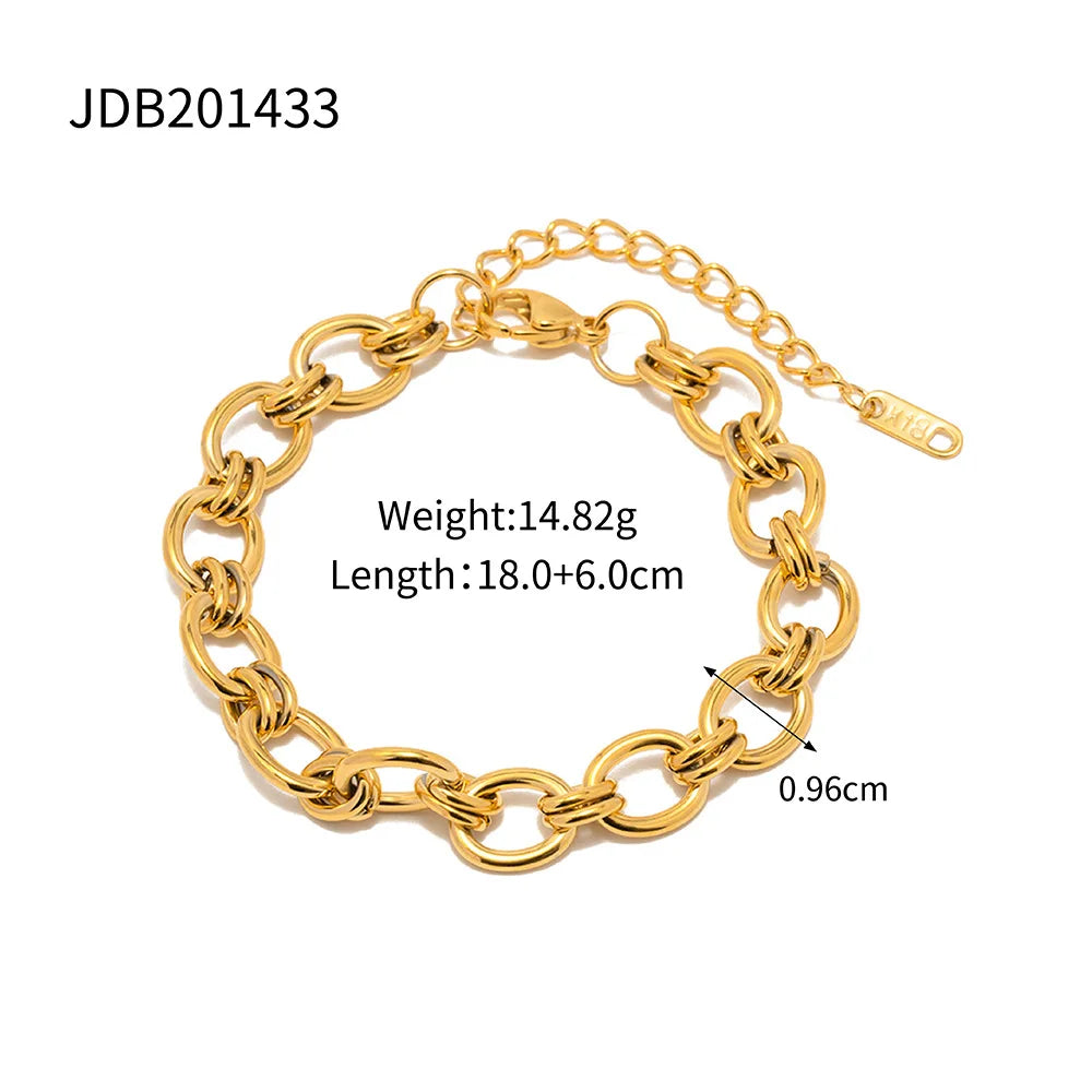 Kika Minimalist Stackable Chain Bracelet