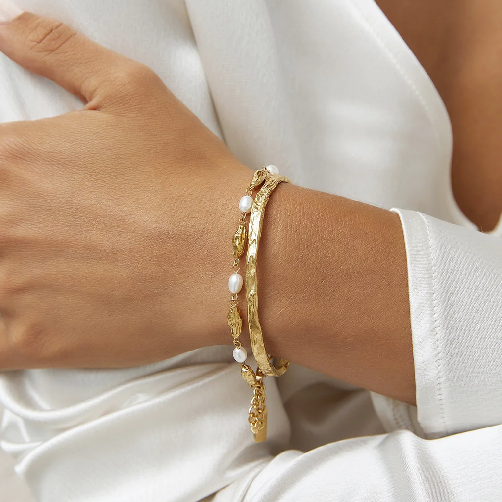 Kika Hammer Pat Cuff Bracelet Bangle