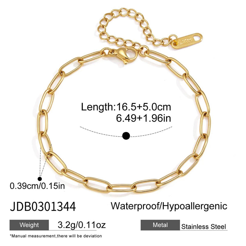 Kika Minimalist Chain Necklace Bracelet