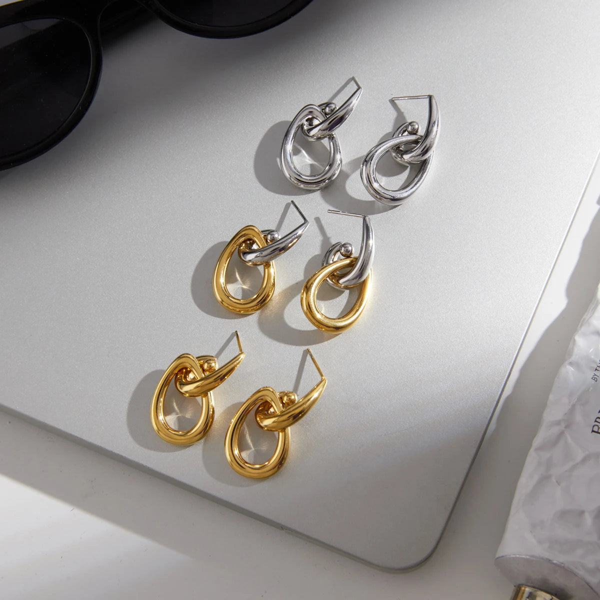 Kika Classic Hollow Water Drop Earrings