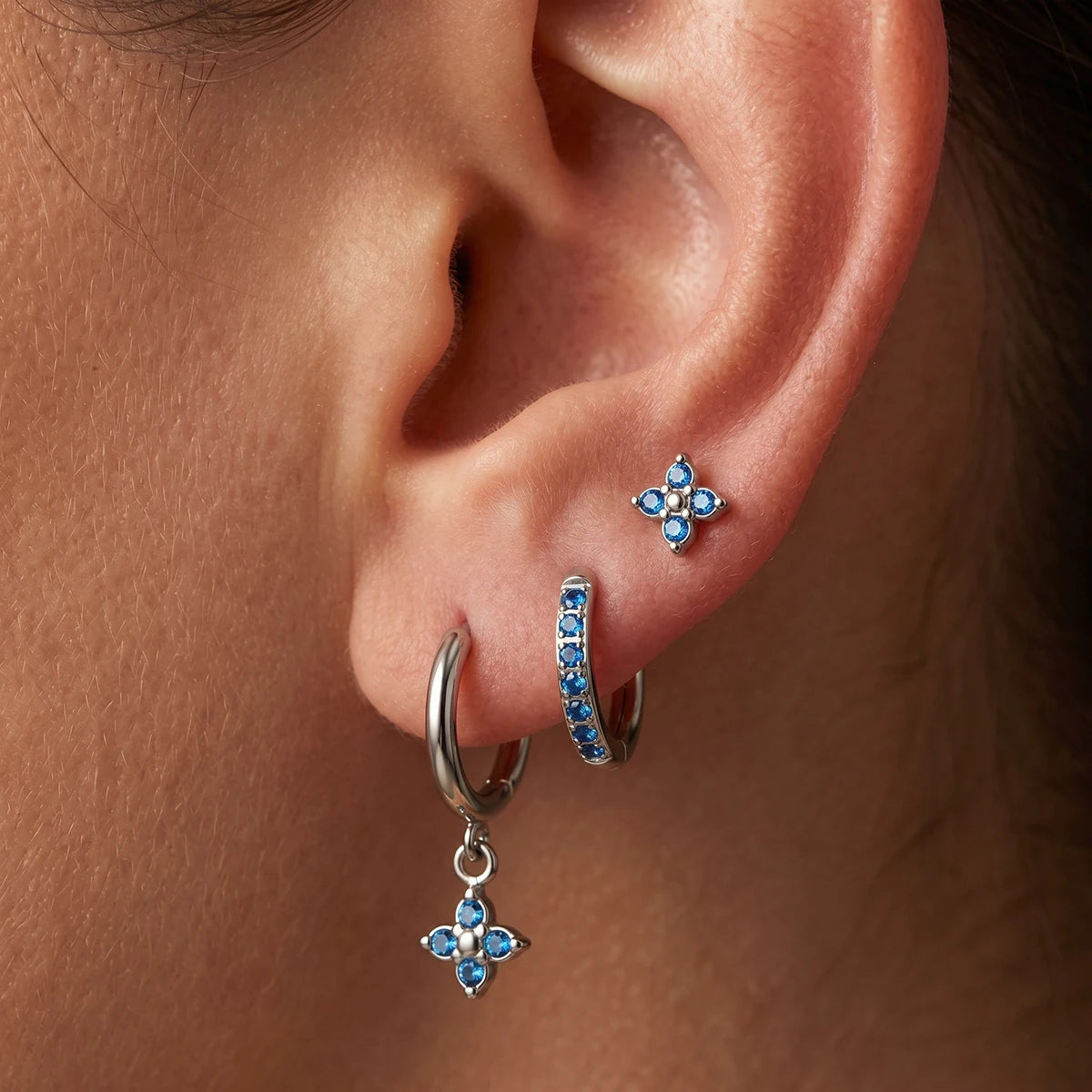 KIKA Delicate Zircon Earrings  PVD Plated Stainless Steel 316L
