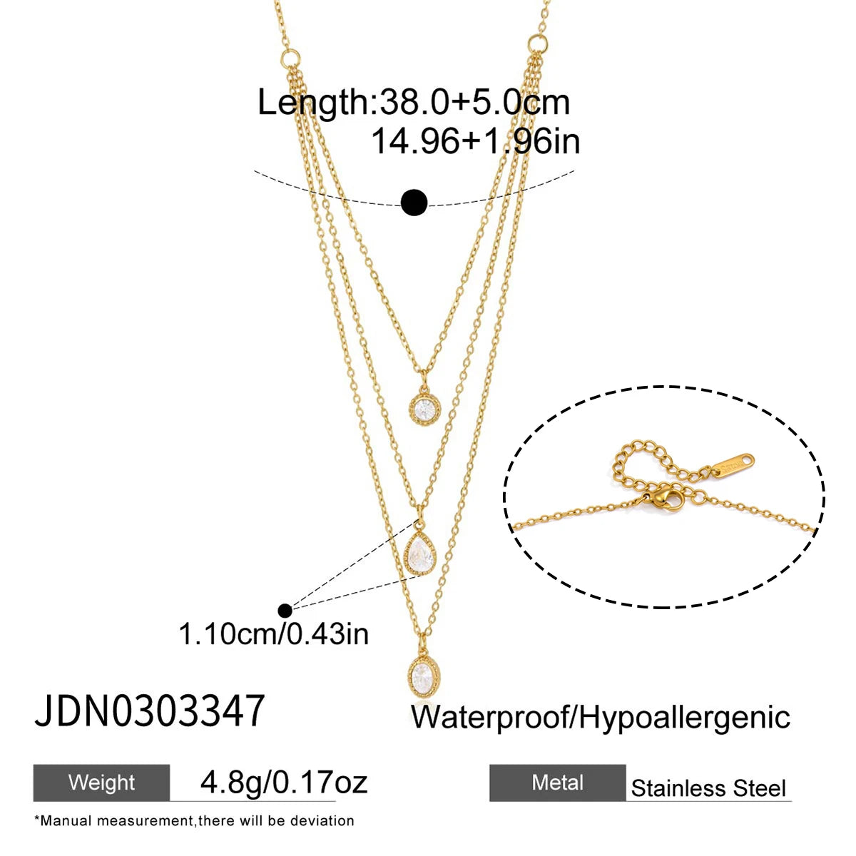 Kika Multi-Layered O-Shaped Chain Necklace